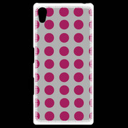 Coque Personnalisée Sony Xpéria Z5 pois gris & framboise
