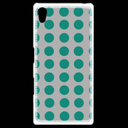 Coque Personnalisée Sony Xpéria Z5 pois gris & turquoise