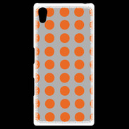 Coque Personnalisée Sony Xpéria Z5 pois gris & orange