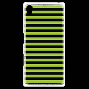 Coque Personnalisée Sony Xpéria Z5 rayures noires et vertes