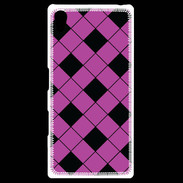 Coque Personnalisée Sony Xpéria Z5 losange noir & rose