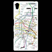 Coque Personnalisée Sony Xpéria Z5 Plan de métro de Paris