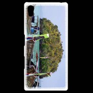 Coque Personnalisée Sony Xpéria Z5 DP Barge en bord de plage