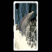 Coque Personnalisée Sony Xpéria Z5 Coque Dauphin et vague