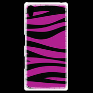 Coque Personnalisée Sony Xpéria Z5 zèbre rose & noir