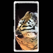 Coque Personnalisée Sony Xpéria Z5 Portrait de tigre PB 1