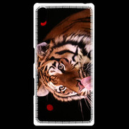 Coque Personnalisée Sony Xpéria Z5 Portrait de tigre PB 4