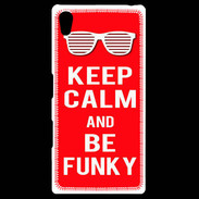 Coque Personnalisée Sony Xpéria Z5 Keep Calm Funky Rouge