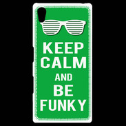 Coque Personnalisée Sony Xpéria Z5 Keep Calm Funky Vert
