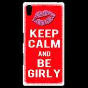Coque Personnalisée Sony Xpéria Z5 Keep calm Girly Rouge