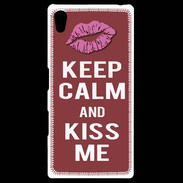 Coque Personnalisée Sony Xpéria Z5 Keep Calm Kiss me Brique