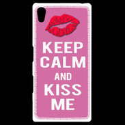 Coque Personnalisée Sony Xpéria Z5 Keep Calm Kiss me Rose