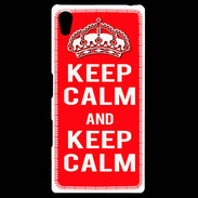 Coque Personnalisée Sony Xpéria Z5 Keep Calm Rouge