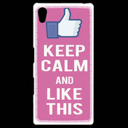 Coque Personnalisée Sony Xpéria Z5 Keep Calm Like This Rose