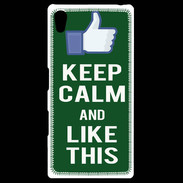 Coque Personnalisée Sony Xpéria Z5 Keep Calm Like This Vert