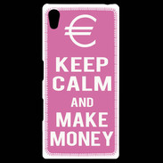 Coque Personnalisée Sony Xpéria Z5 Keep Calm Make money Rose