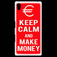Coque Personnalisée Sony Xpéria Z5 Keep Calm Make money Rouge