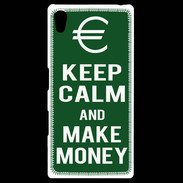 Coque Personnalisée Sony Xpéria Z5 Keep Calm Make money Vert