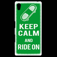 Coque Personnalisée Sony Xpéria Z5 Keep Calm Ride on Vert