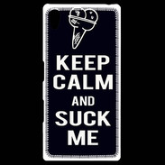 Coque Personnalisée Sony Xpéria Z5 Keep Calm Suck me Noir