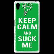 Coque Personnalisée Sony Xpéria Z5 Keep Calm Suck me Vert