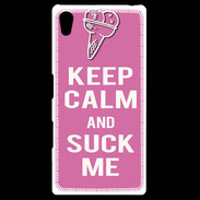 Coque Personnalisée Sony Xpéria Z5 Keep Calm Suck me Rose