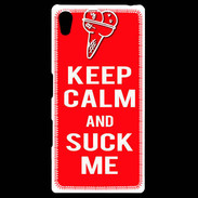 Coque Personnalisée Sony Xpéria Z5 Keep Calm Suck me Rouge