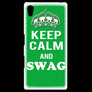 Coque Personnalisée Sony Xpéria Z5 Keep Calm Swag Vert