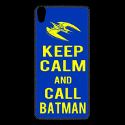 Coque Personnalisée Sony Xpéria Z5 Keep Calm Batman Bleu