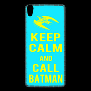Coque Personnalisée Sony Xpéria Z5 Keep Calm Batman Cyan