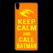 Coque Personnalisée Sony Xpéria Z5 Keep Calm Call Batman Orange