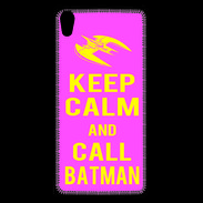 Coque Personnalisée Sony Xpéria Z5 Keep Calm Call Batman Rose