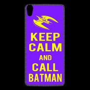Coque Personnalisée Sony Xpéria Z5 Keep Calm Call Batman Violet