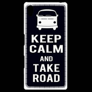 Coque Personnalisée Sony Xpéria Z5 Keep Calm Take Road Noir