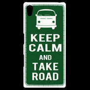 Coque Personnalisée Sony Xpéria Z5 Keep Calm Take road Vert