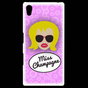 Coque Personnalisée Sony Xpéria Z5 Miss Champagne Blonde