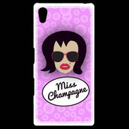 Coque Personnalisée Sony Xpéria Z5 Miss Champagne Brune