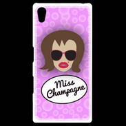 Coque Personnalisée Sony Xpéria Z5 Miss Champagne Chatain