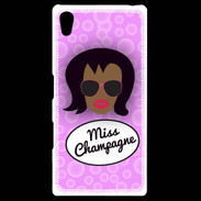 Coque Personnalisée Sony Xpéria Z5 Miss Champagne Black