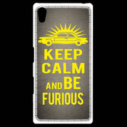 Coque Personnalisée Sony Xpéria Z5 Keep Calm and Be Furious Gris