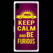 Coque Personnalisée Sony Xpéria Z5 Keep Calm and Be Furious Rose