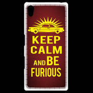 Coque Personnalisée Sony Xpéria Z5 Keep Calm and Be Furious Rouge