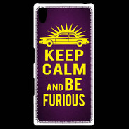 Coque Personnalisée Sony Xpéria Z5 Keep Calm and Be Furious Violet