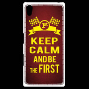 Coque Personnalisée Sony Xpéria Z5 Keep Calm and Be the First Rouge