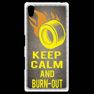 Coque Personnalisée Sony Xpéria Z5 Keep Calm and Burn Out Gris