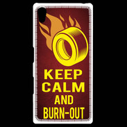 Coque Personnalisée Sony Xpéria Z5 Keep Calm and Burn Out Rouge