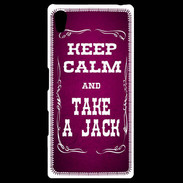 Coque Personnalisée Sony Xpéria Z5 Keep Calm and Take Jack Rose