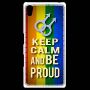 Coque Personnalisée Sony Xpéria Z5 Keep Calm and Be Proud mens Gay
