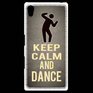 Coque Personnalisée Sony Xpéria Z5 Keep Calm and Dance Gris