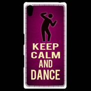Coque Personnalisée Sony Xpéria Z5 Keep Calm and Dance Rose
